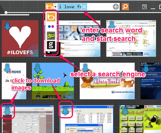 search and download images