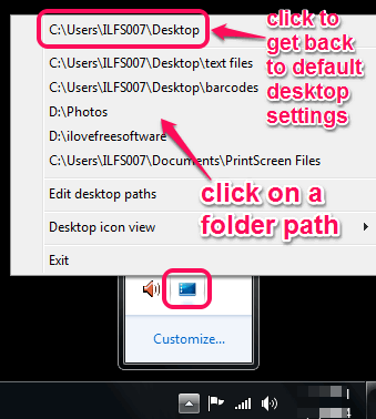 select a folder path