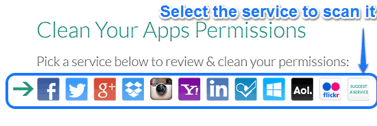 select app permissions