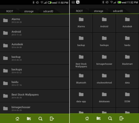 using Fo File Manager for android