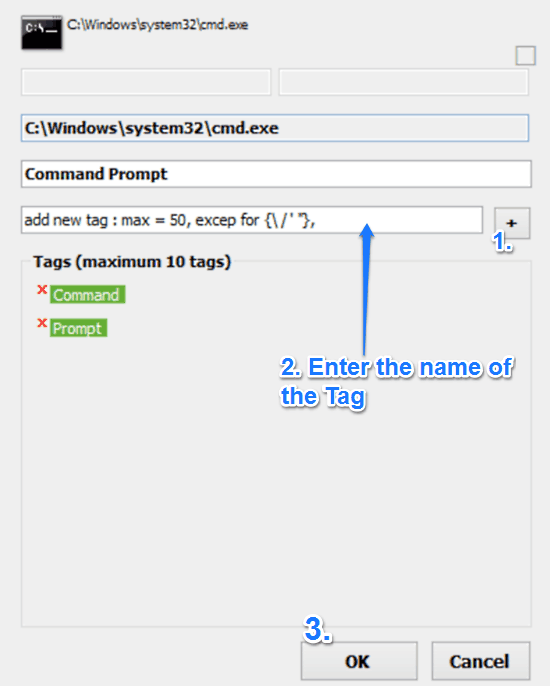 wlinker add tags