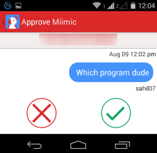 Accept or Reject the Miimic