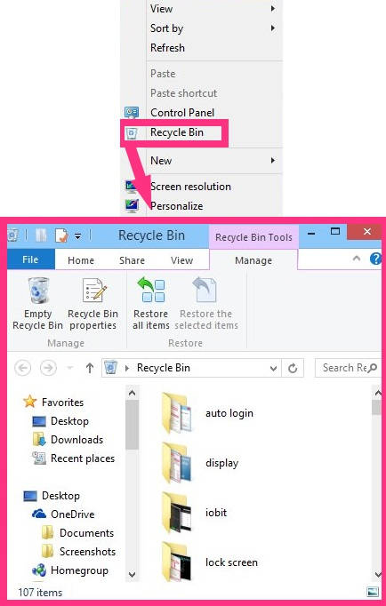Add Recycle Bin To Context Menu-access recycle bin