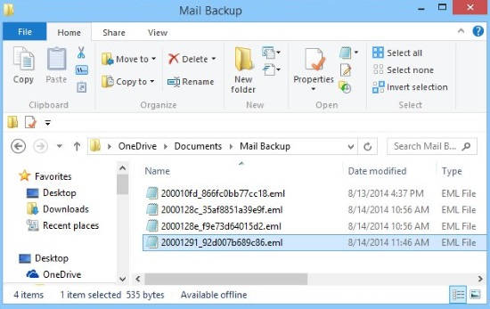 Backup Mail