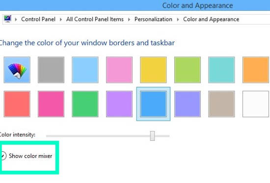 Change Color of window border-Select Color