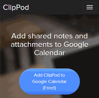 ClipPod homepage