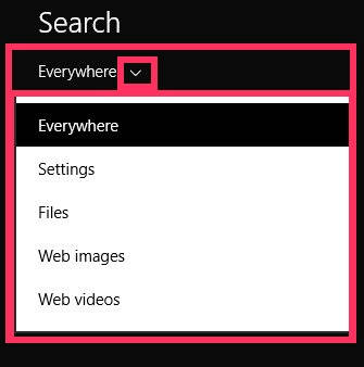 Disable Bing-Search Option