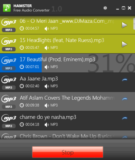 Hamster Free Audio Converter- bulk convert audio files