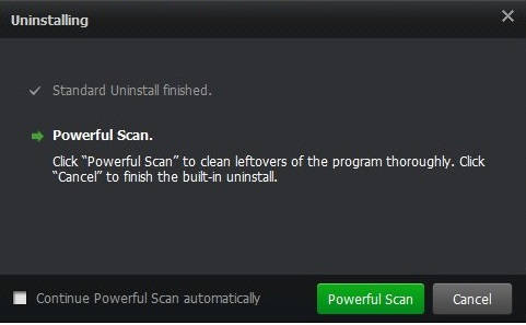 IObit Uninstaller-Powerful Scan