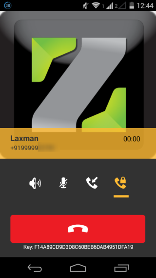 Interface During A Call