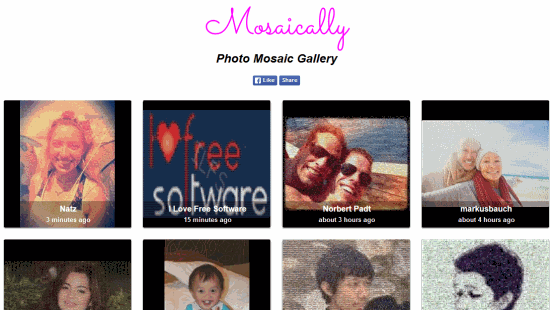 Mosaically Photo Mosaic Gallery