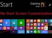 No Start Screen Customization Specific Users