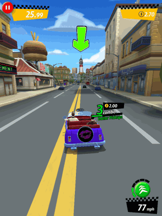 Playing Crazy Taxi
