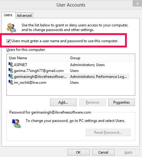 Prevent From AutoLogin-User Accounts