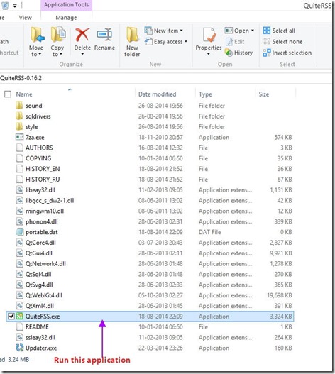 RSS read with filters - exe file