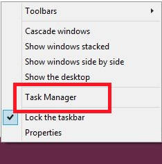 Select Startup Programs-Task Manager