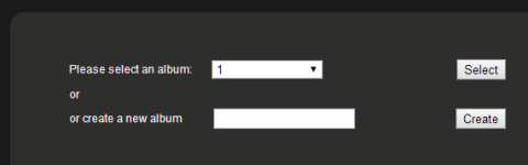 Select or Create Album
