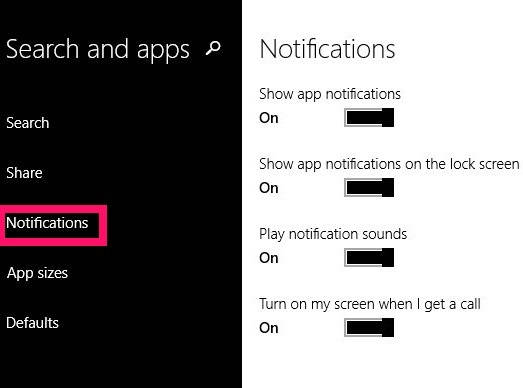 Show Notification-Options