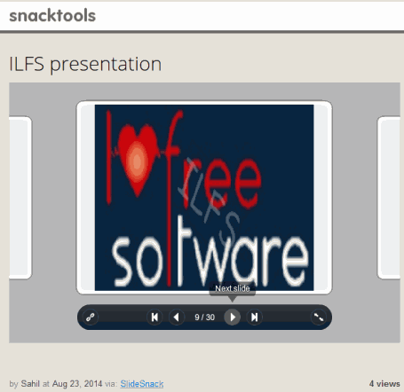 SlideSnack- online presentation sharing tool