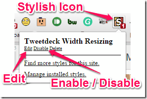 Stylish Icon for Chrome