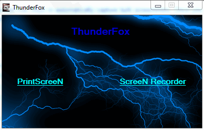 ThunderFox ScreeN Recorder- interface