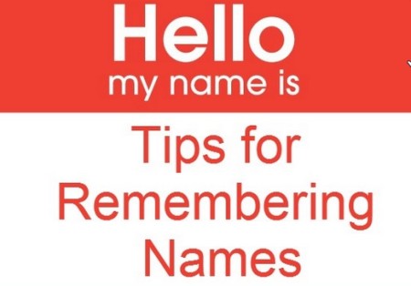 Tricks to remember names