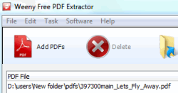 Weeny Free PDF Extractor