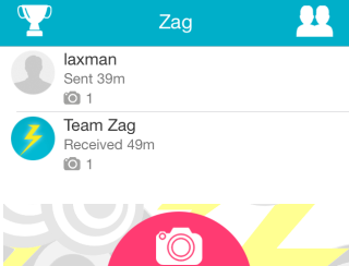 Zag Home Screen