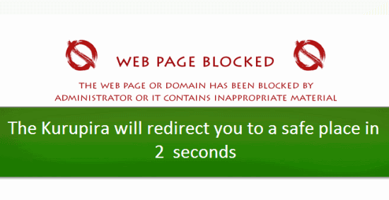 blocked error message