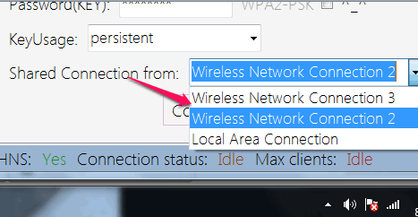 choose connection type