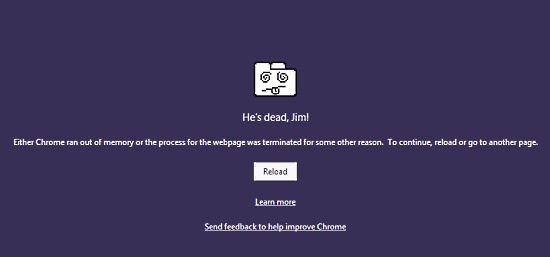 chrome kill message