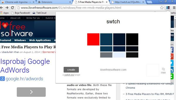 color palette extensions google chrome 5