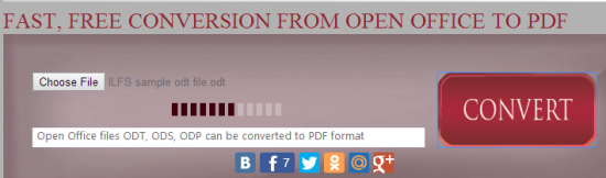 convert OpenDocument files