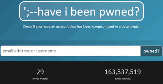 haveibeenpwned in action