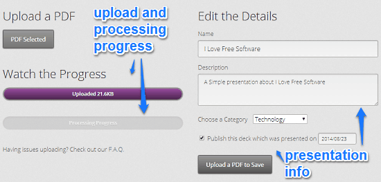 pdf upload