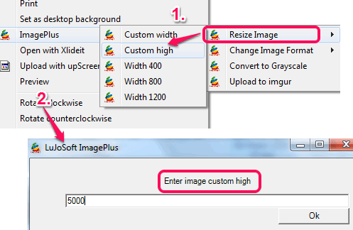 set custom height for images