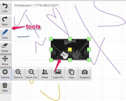 start drawing on your whiteboard