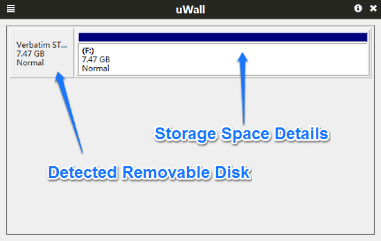 uwall disk detected