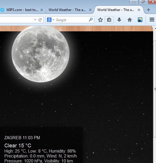 weather forecast addons for Firefox 3