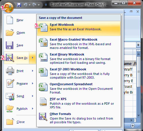 xml to excel - MS Excel
