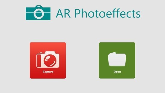 AR Photoeffects main screen
