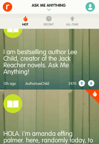 Ask Me Anything Official Reddit App for iPhone Interface