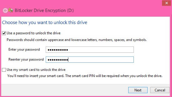 BitLocker Drive Encryption-Password