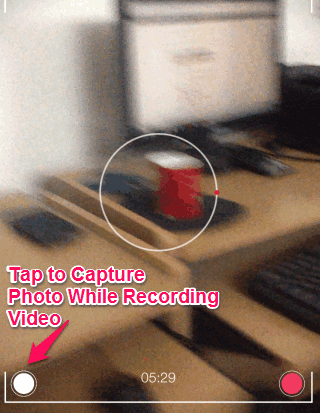 Capture Photo While Recording Video on iPad