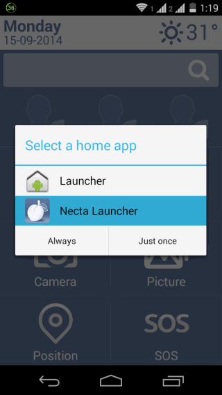 Choose Default Launcher