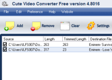 Cute Video Converter Free Version