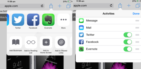 Enable iOS 8 Extensions