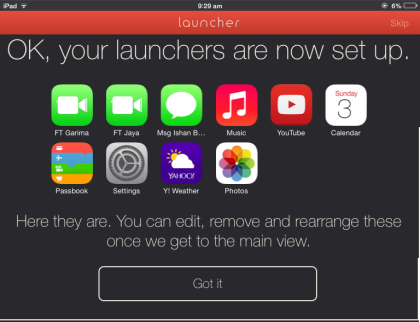 Launcher Created by Default