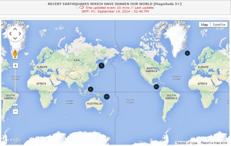 earthquake alerts