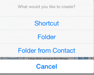 Options for Creating Shortcuts